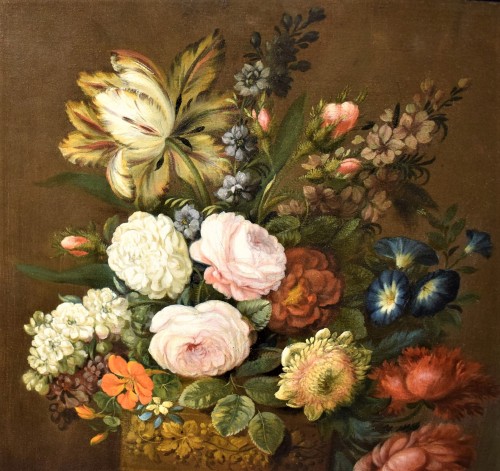 Tableaux et dessins Tableaux XVIIIe siècle - Nature Morte de fleurs - Jean-Louis Prévost